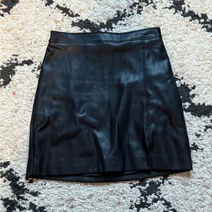 Black Leather Skirt